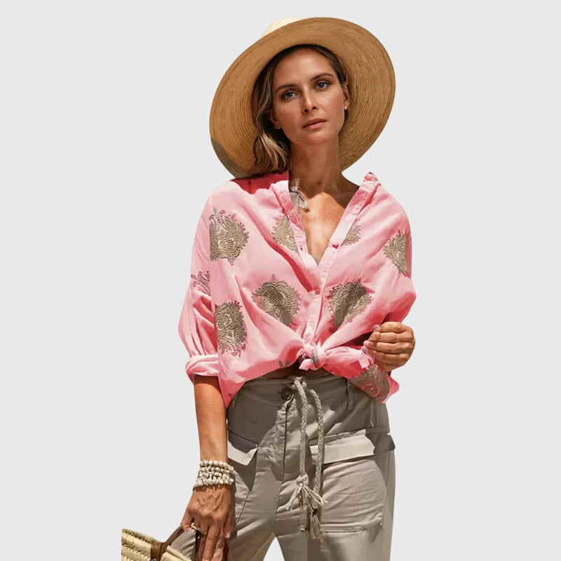 Women's Light and Chic Blouse in Red