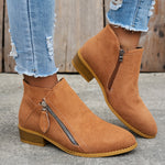 Women's Comfort Ankle Boots in Brown