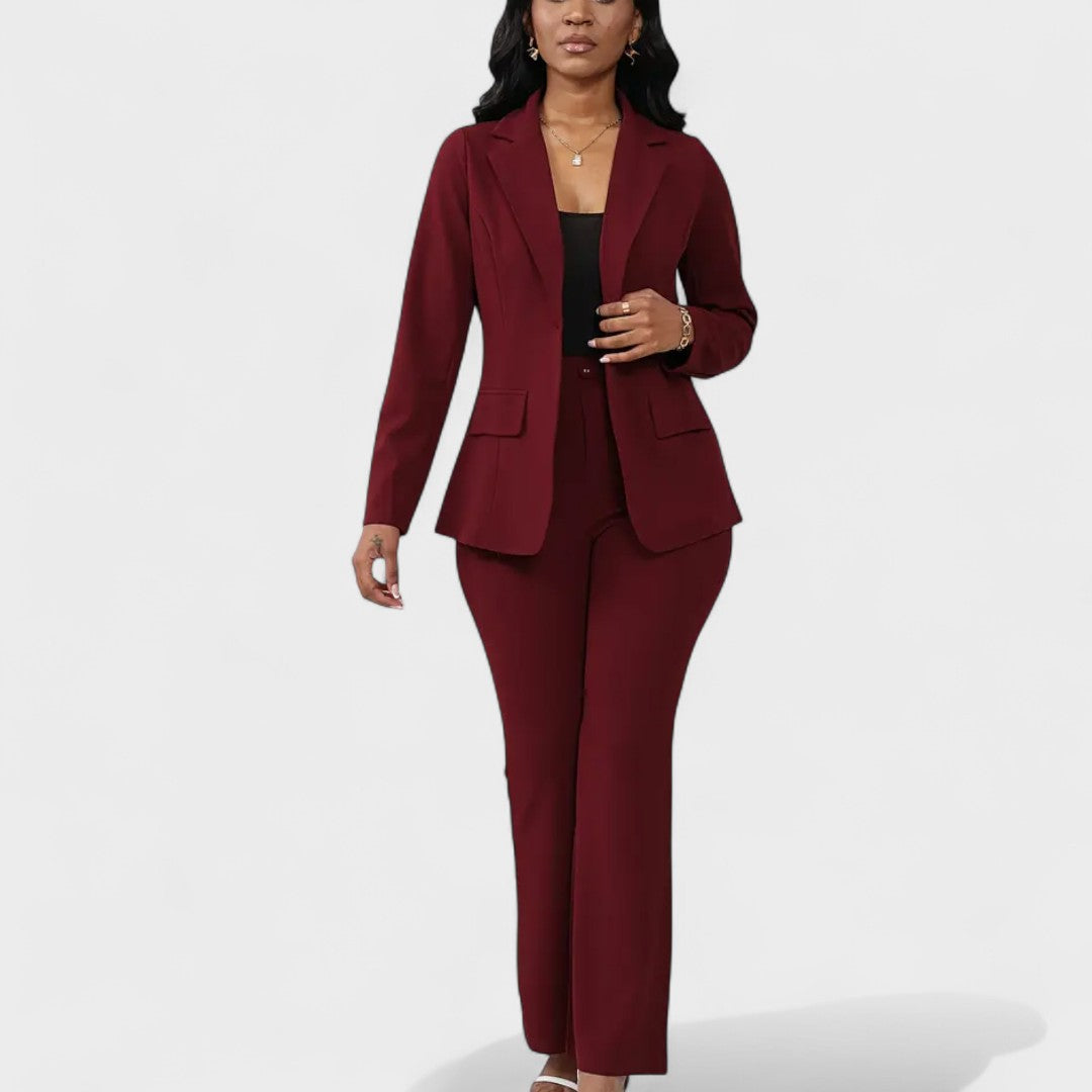 Women's Executive Set in Burgundy