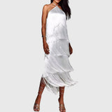 Women's Tassel Dress in White