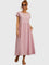 Women's Casual Pocket Dress in Pink