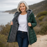 Women's Hooded Quilted Winter Coat, photo 2