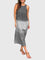 Women's Stylish Print Dress in Light Gray