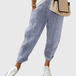 Women's Elegant Autumn Pants in Blue