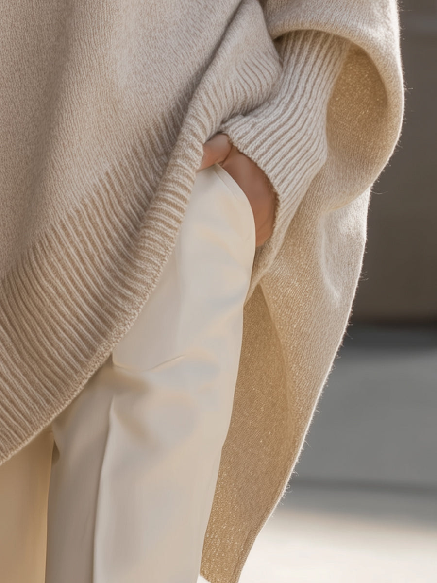 Women's Oversized Batwing-Sleeve Sweater, photo 10