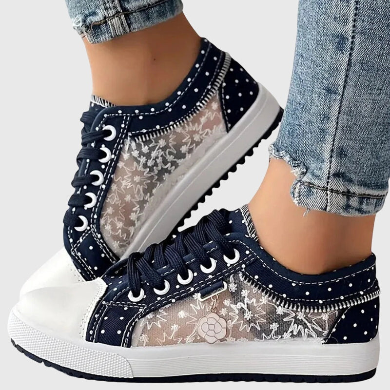 Elena Comfort Sneakers in Navy