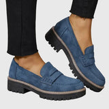 Women's Timeless Suede Loafers in Blue