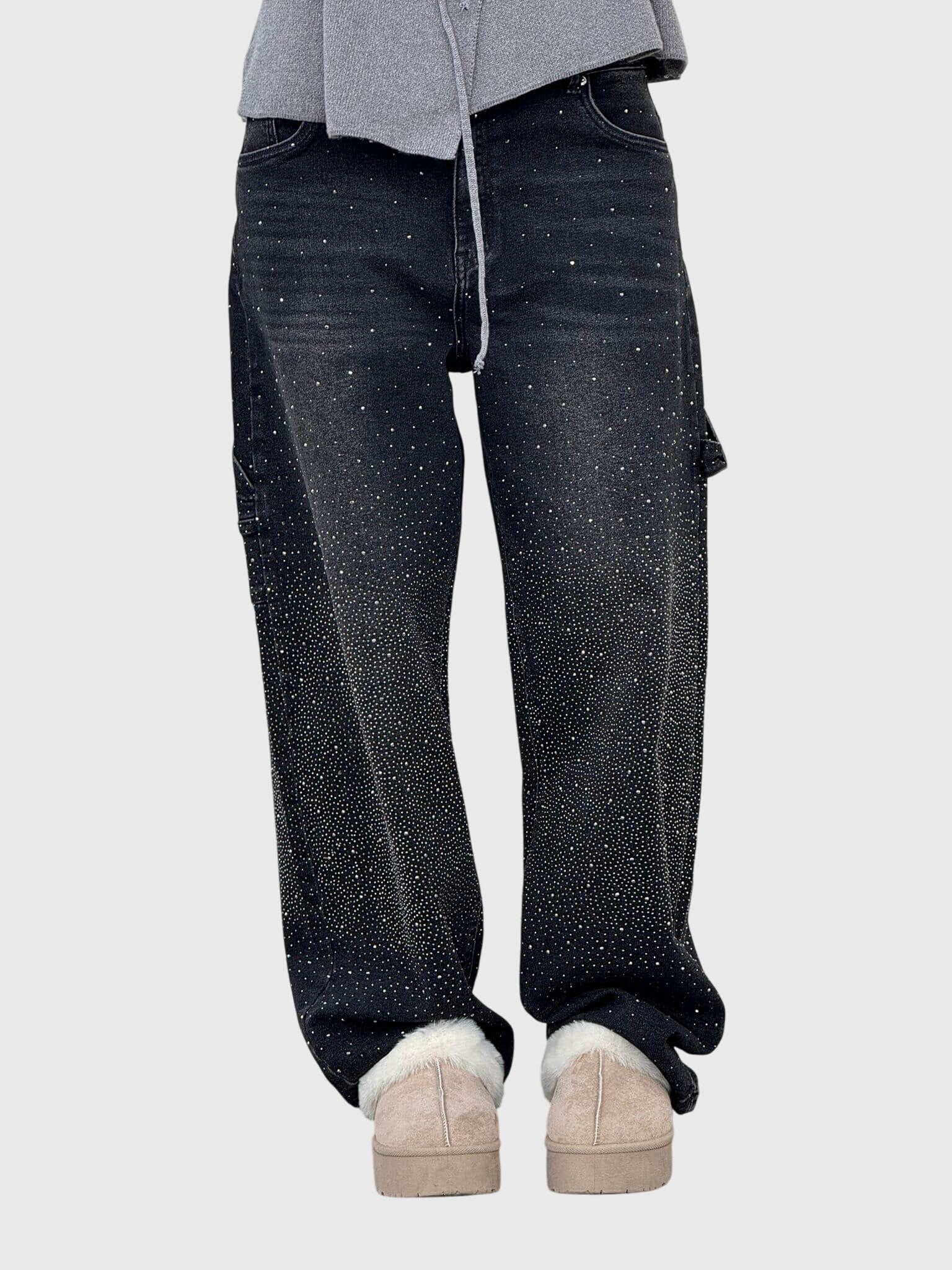Women's Diamond Pants in Black