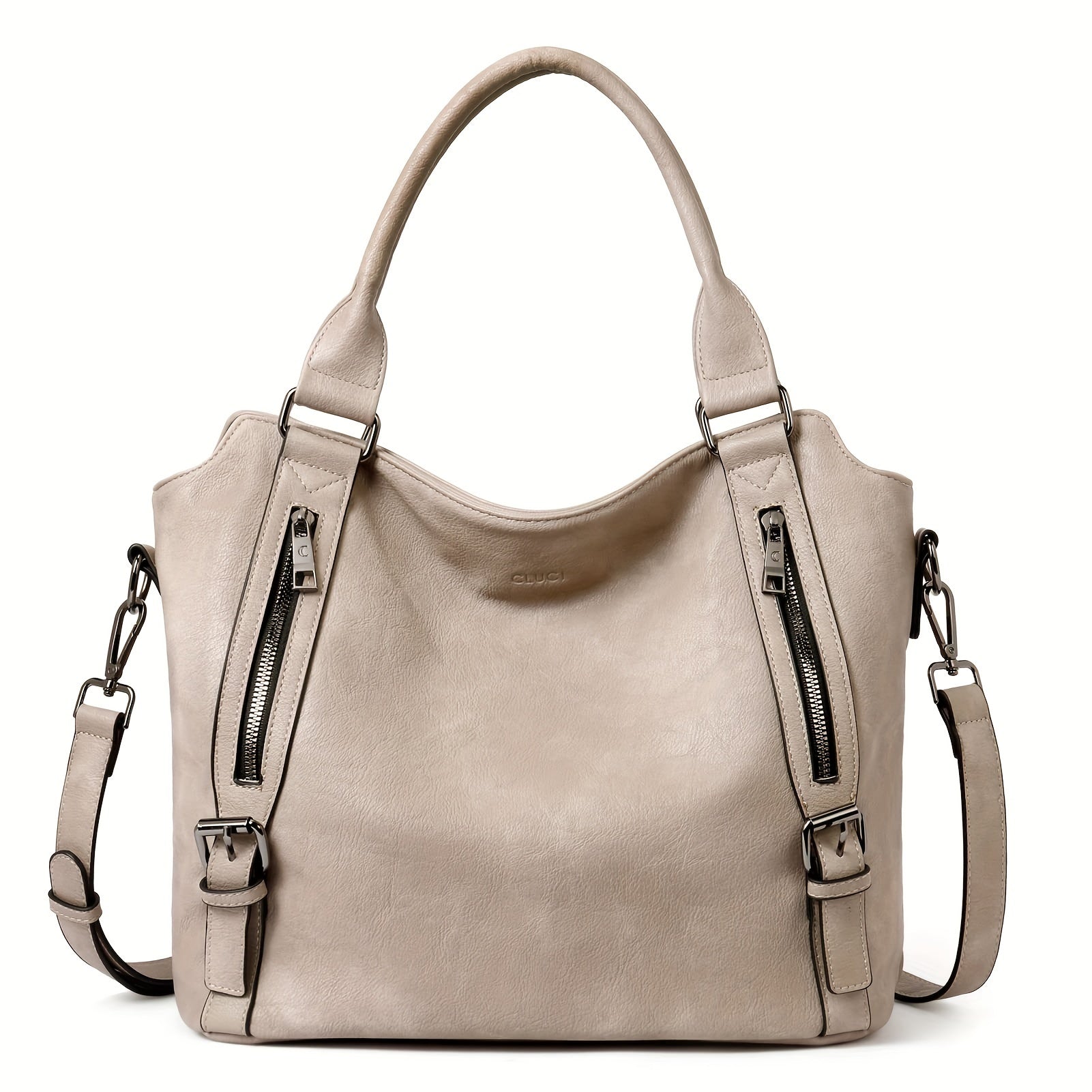 Women's Bag – Everyday Leather Carryall in Gray