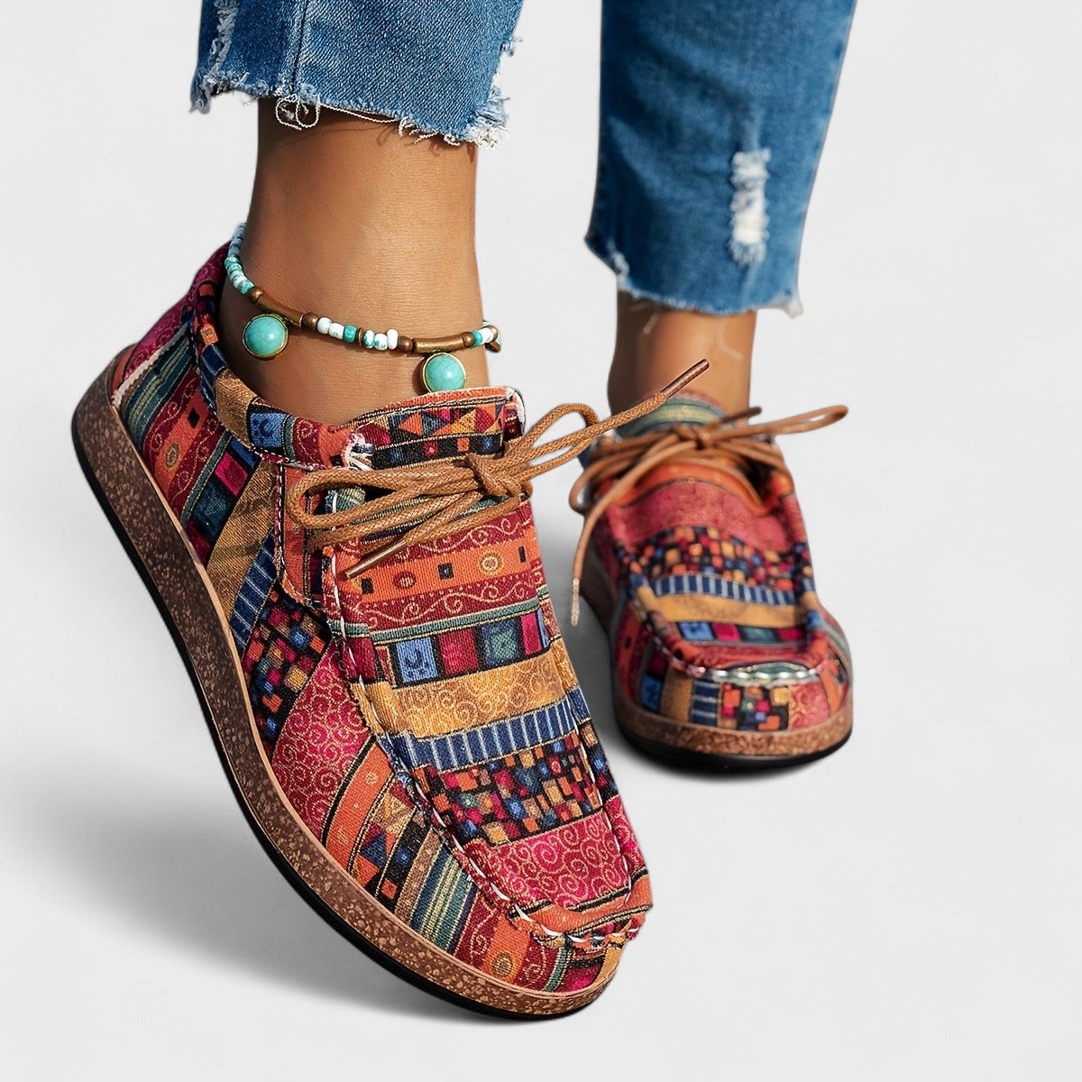 Seryphina Comfort Sneakers in Red