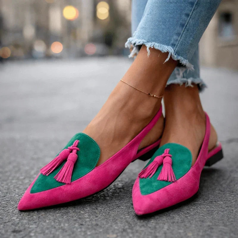 Women's sandals with straps and tassels, photo 2
