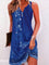 Women's Timeless Sleeveless Mini Dress in Blue