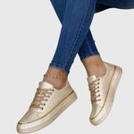 Women's Stylish Comfort Shoes in Gold