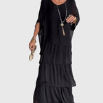 Women's Long and Flowing Elegant Dress in Black