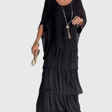 Women's Long and Flowing Elegant Dress in Black