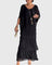 Women's Long and Flowing Elegant Dress in Black