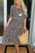 Women's Sable Short-Sleeve Midi Dress in Black