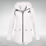 Women's Raincoat Jacket in White