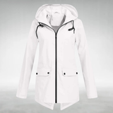 Women's Raincoat Jacket in White