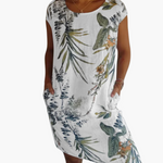 Nicole Comfortable Dress in White nature