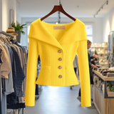 Women's Soft Knit Blouse in Yellow