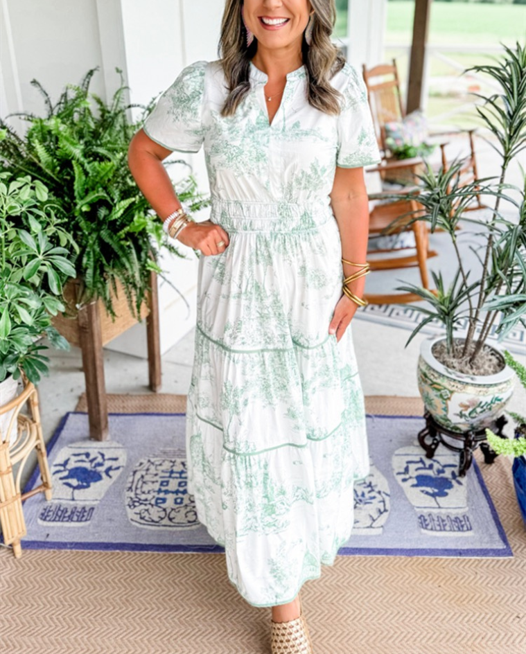 Women's Classic Toile Maxi Dress, photo 9