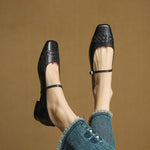 Women's Woven Square-Toe Mary Jane Flats, photo 20