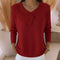 Women's Soft-Collar Knit Sweater in Red