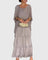 Women's Long and Flowing Elegant Dress in Gray