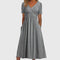 Women's Midi Dress with Tummy Control in Gray