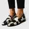Women's Cushioned Elegance Loafers in Black and White