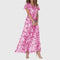 Women's Figure Flattering Dress in Light Pink