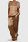 Jessykkah Comfortable Two-Piece Set in Camel