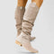 Hazel Comfort Western Boots in Beige