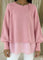 Women's Pink Layered Knit Sweater