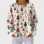 Women's Cream Christmas Tree Sweater