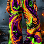 Women's Neon Swirl Maxi Pants in Multi