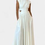 High-Neck Top & Side-Slit Skirt Set, photo 3