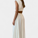 High-Neck Top & Side-Slit Skirt Set, photo 4