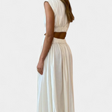 High-Neck Top & Side-Slit Skirt Set, photo 4