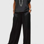 Jessykkah Comfortable Two-Piece Set in Black