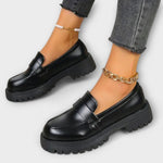 Pia Comfort Loafers in Black