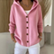 Women's Pink Cozy Knit Cardigan