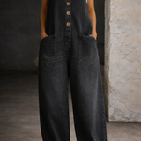 Elise Vintage-Wash Cotton Overalls, photo 3