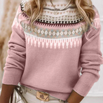 Women's Knit Sweater in Pale Pink