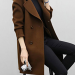 Pol Elegant Coat in Brown