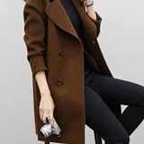 Pol Elegant Coat in Brown
