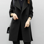 Pol Elegant Coat in Black