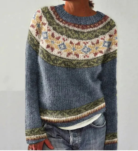 Women's Nordic-Pattern Cable-Knit Sweater, photo 5