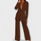 Elegant Women's Suit in Brown